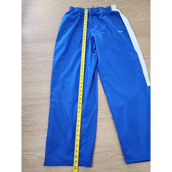 Nike Pants Mens XL Blue Track Windbreaker Y2K Storm Fit Activewear Pants Check - Picture 3 of 13